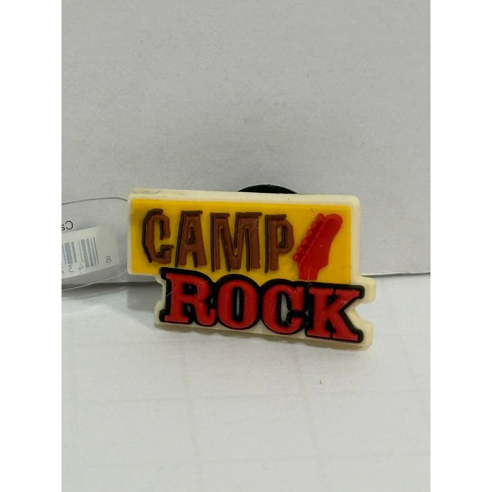 Disney Camp Rock Logo Jibbitz Shoe Charm Yellow Red Guitar Disney Channel Movie